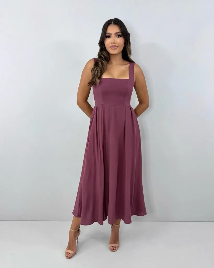 Vestido Samanta - Marrom