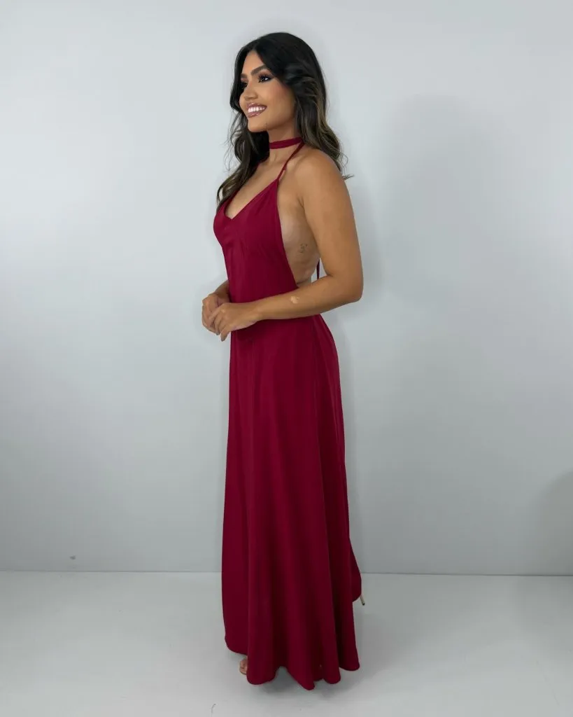 Vestido Victória - Marsala