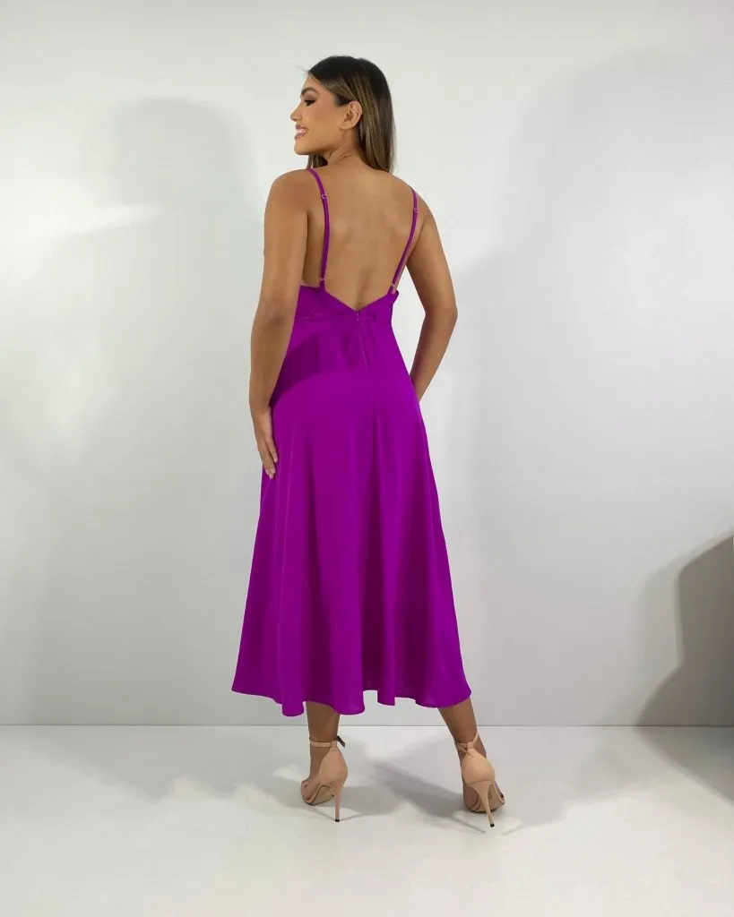 Vestido Felícia - Fúcsia