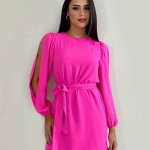 Vestido Eloá - Rosa Chiclete