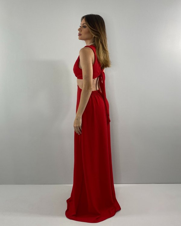 Vestido Emma - Vermelho - Imagem 5