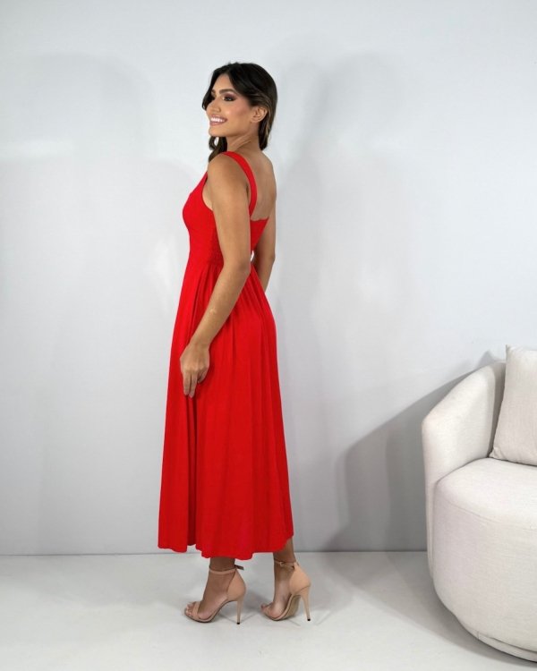 Vestido Samanta - Vermelho - Imagem 3