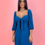 Vestido Tatiane - Azul Petróleo