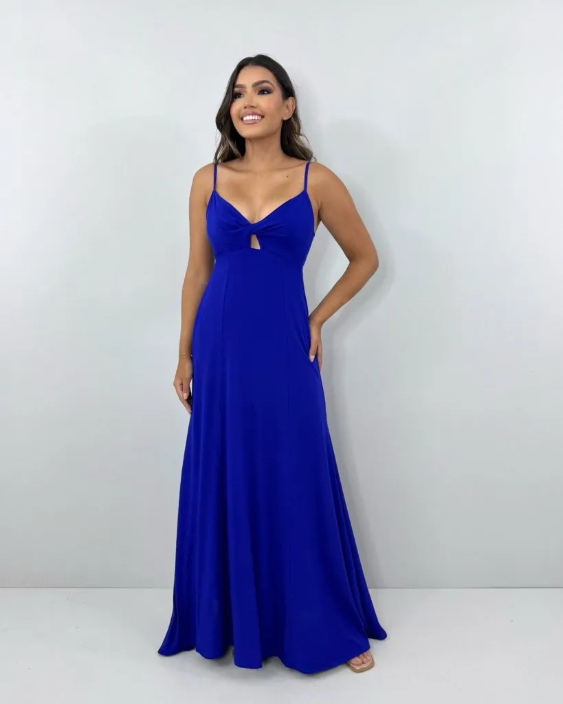 Vestido Eliana - Azul Royal