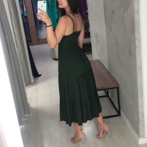 Vestido Jéssica Midi - Verde Militar - Image 3