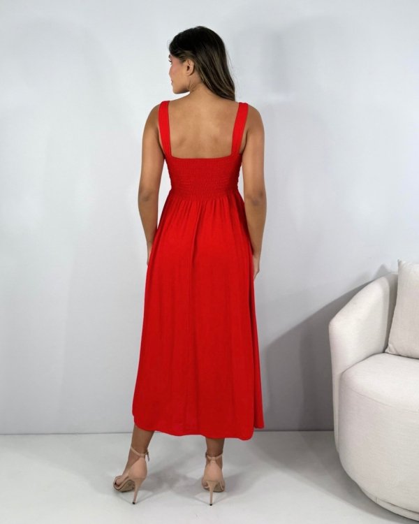 Vestido Samanta - Vermelho - Imagem 6