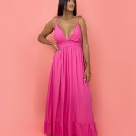 Vestido Valentina Longo - Rosa Chiclete