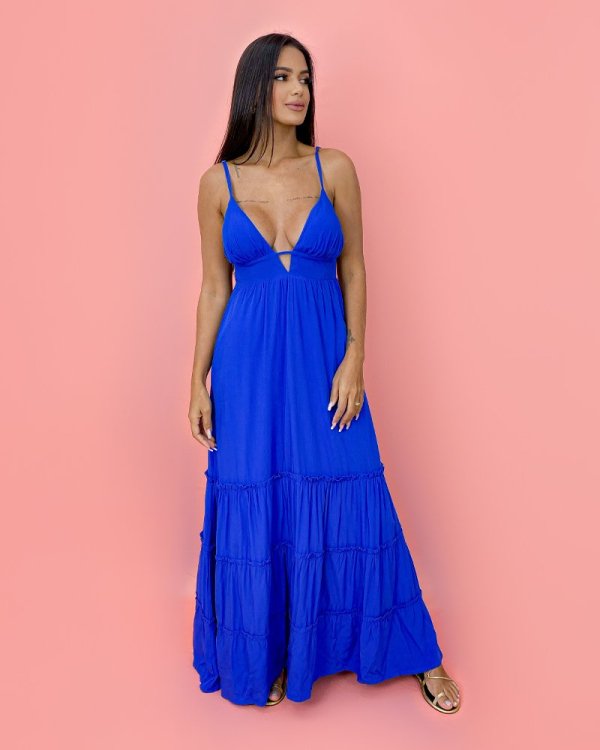 Vestido Raquel - Azul Royal - Imagem 3