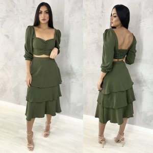 Cropped Olga - Verde Militar - Image 3