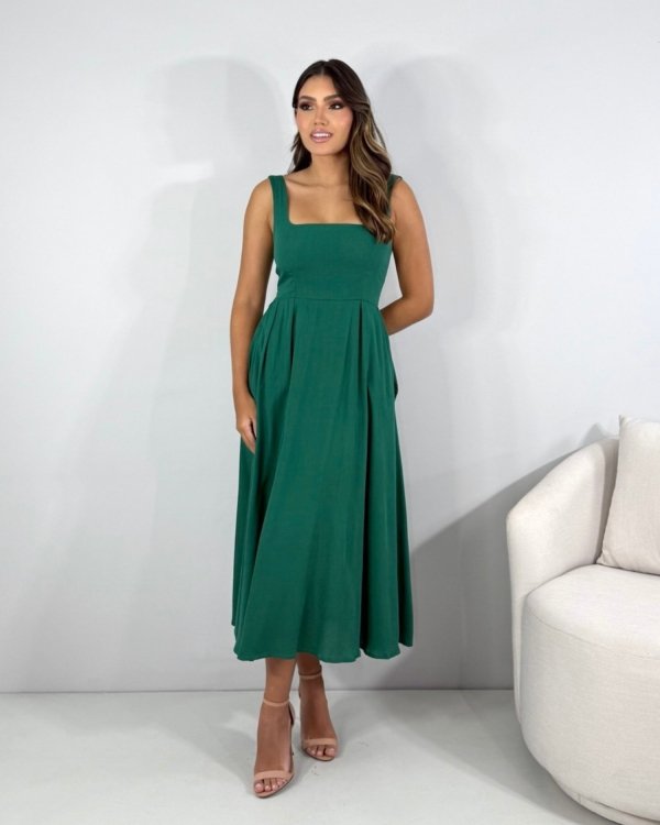 Vestido Samanta - Verde Amazônia - Imagem 2