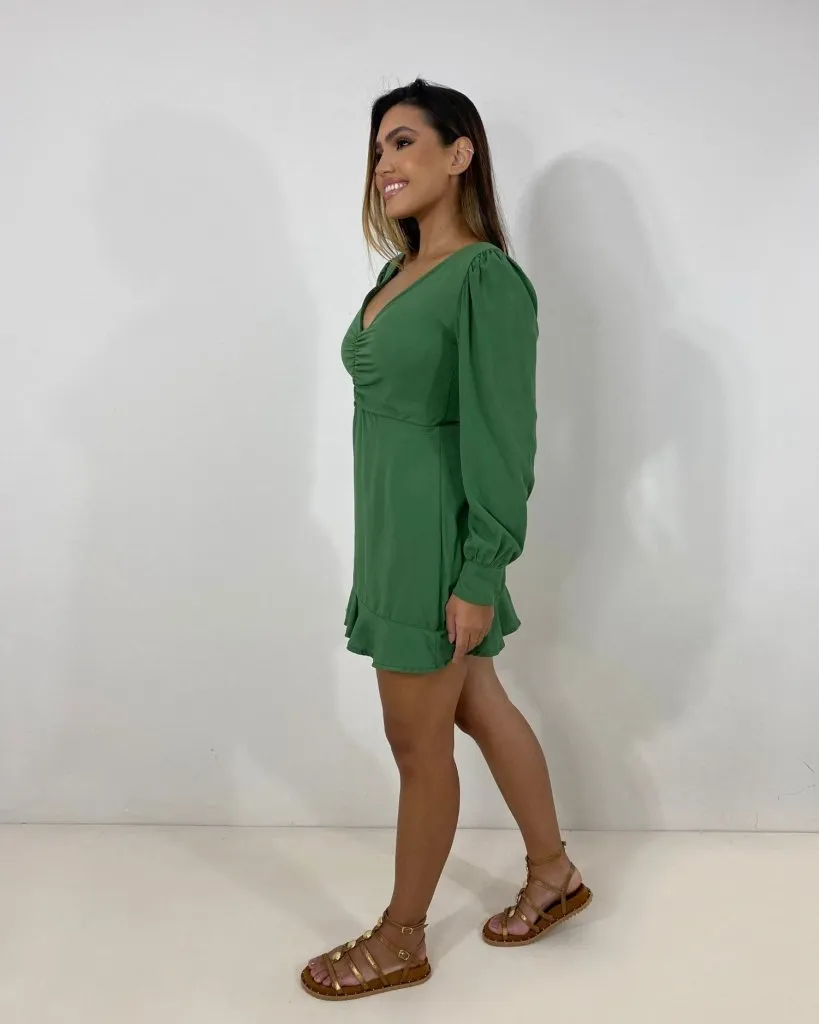 Macaquinho Tamires - Verde Militar
