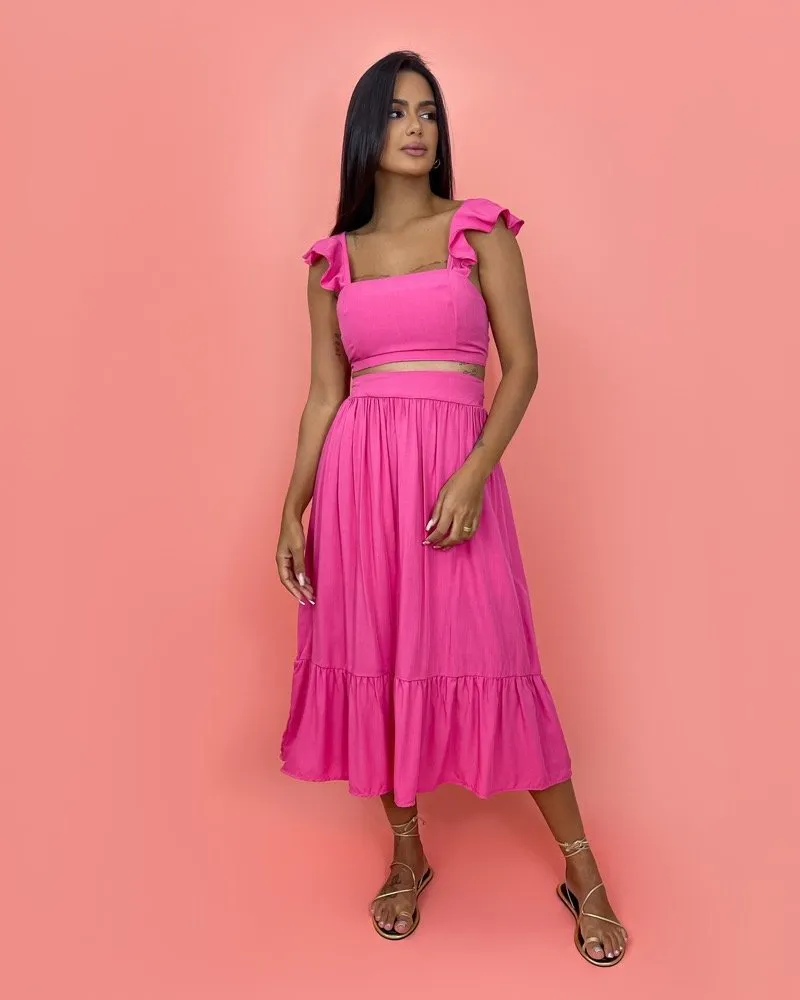 Conjunto Micaela - Rosa Chiclete