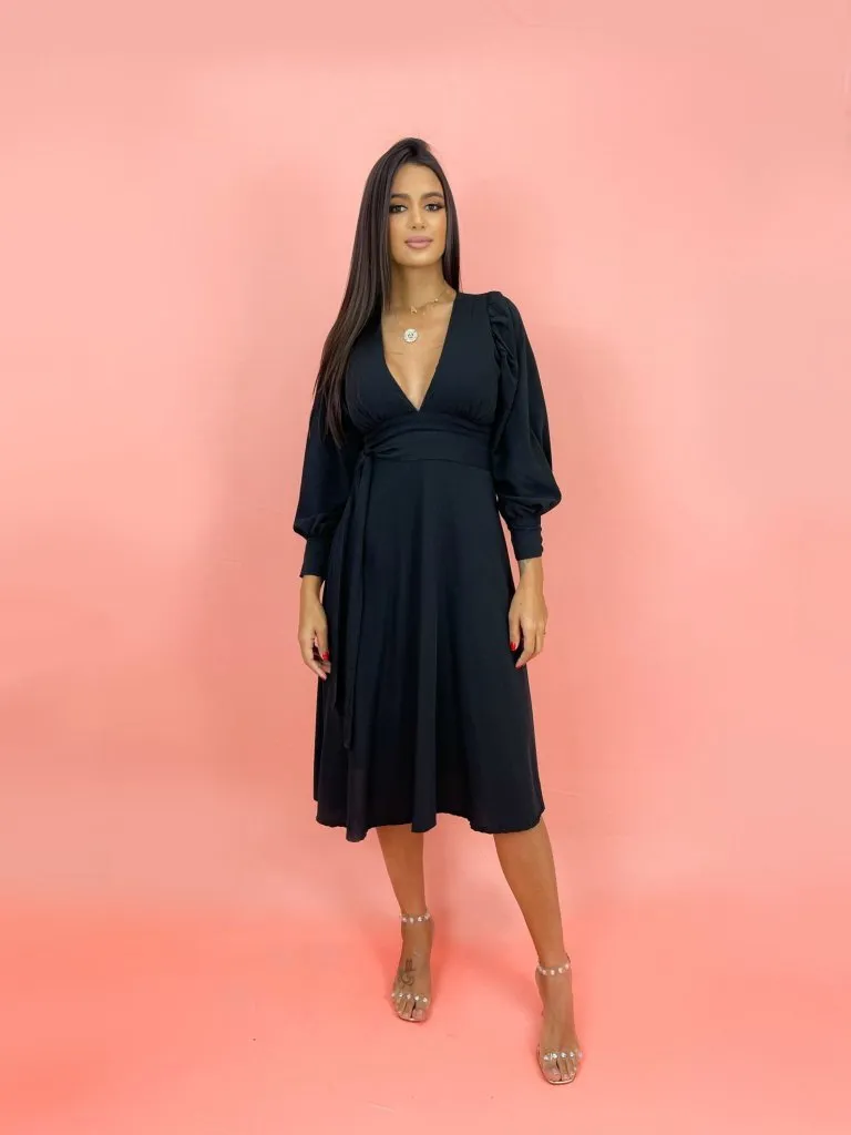 Vestido Leti - Preto