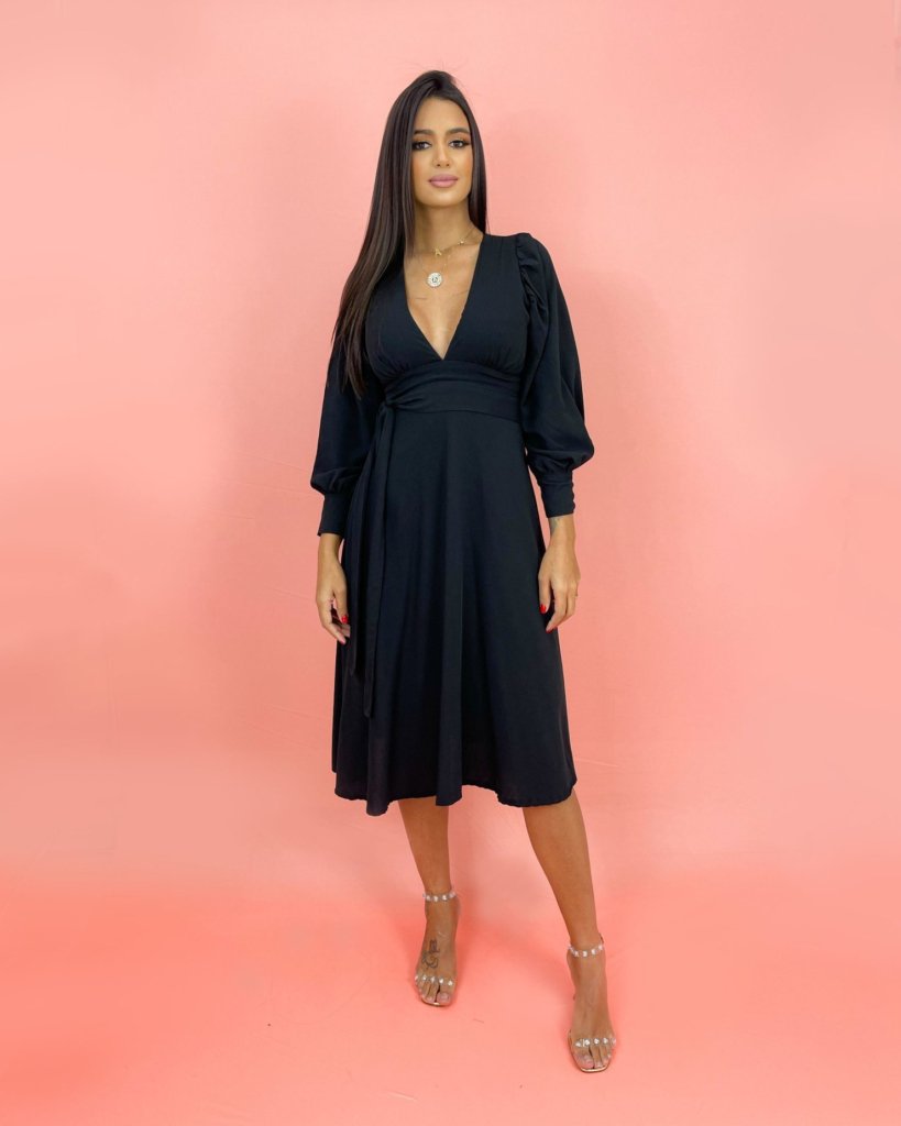 Vestido Leti - Preto