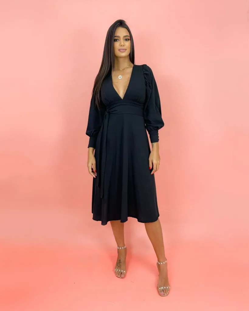 Vestido Leti - Preto