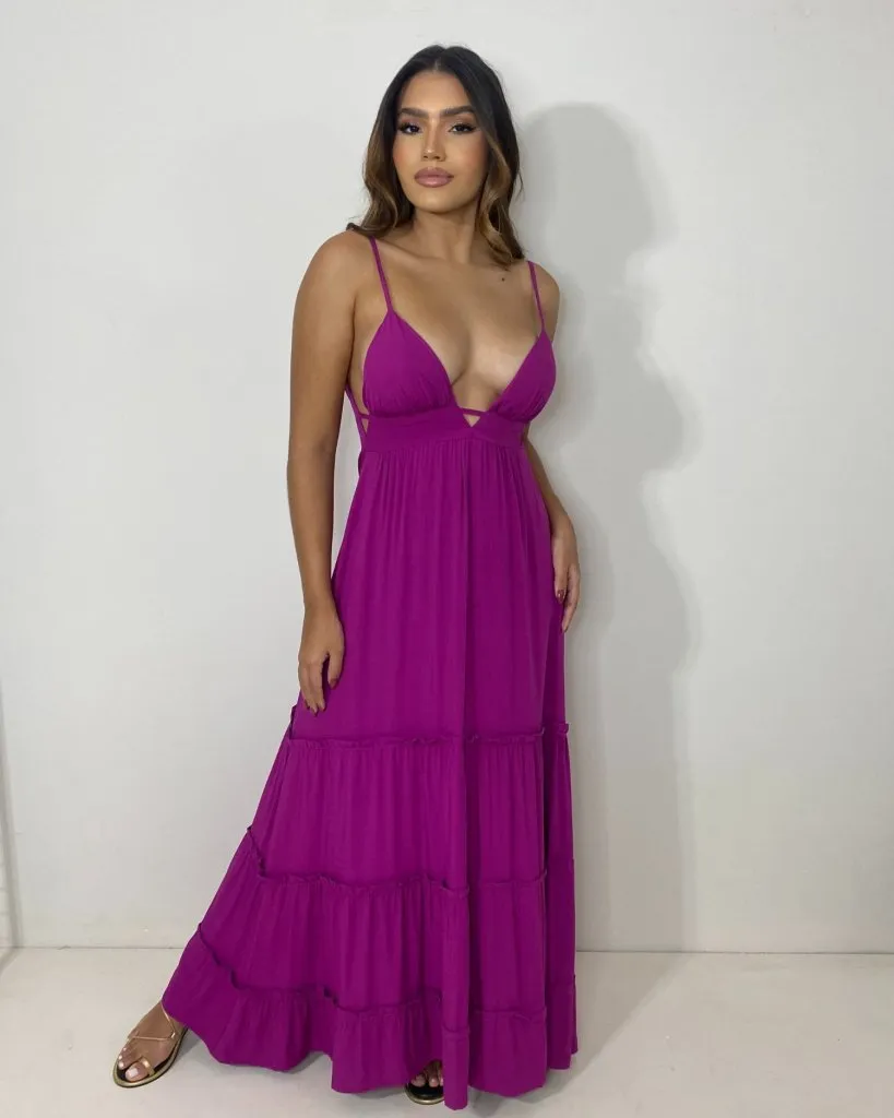 Vestido Raquel - Fúcsia