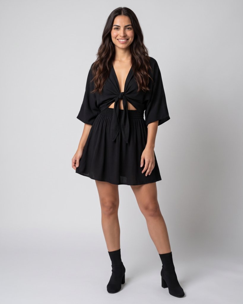 Vestido Manu - Preto