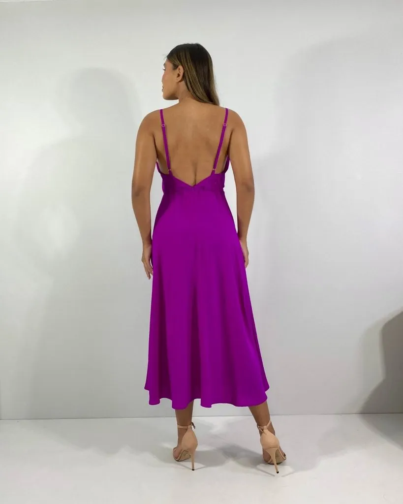 Vestido Felícia - Fúcsia