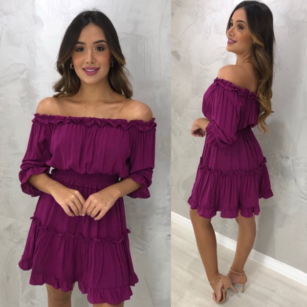 Vestido Jordana - Roxo - Imagem 3