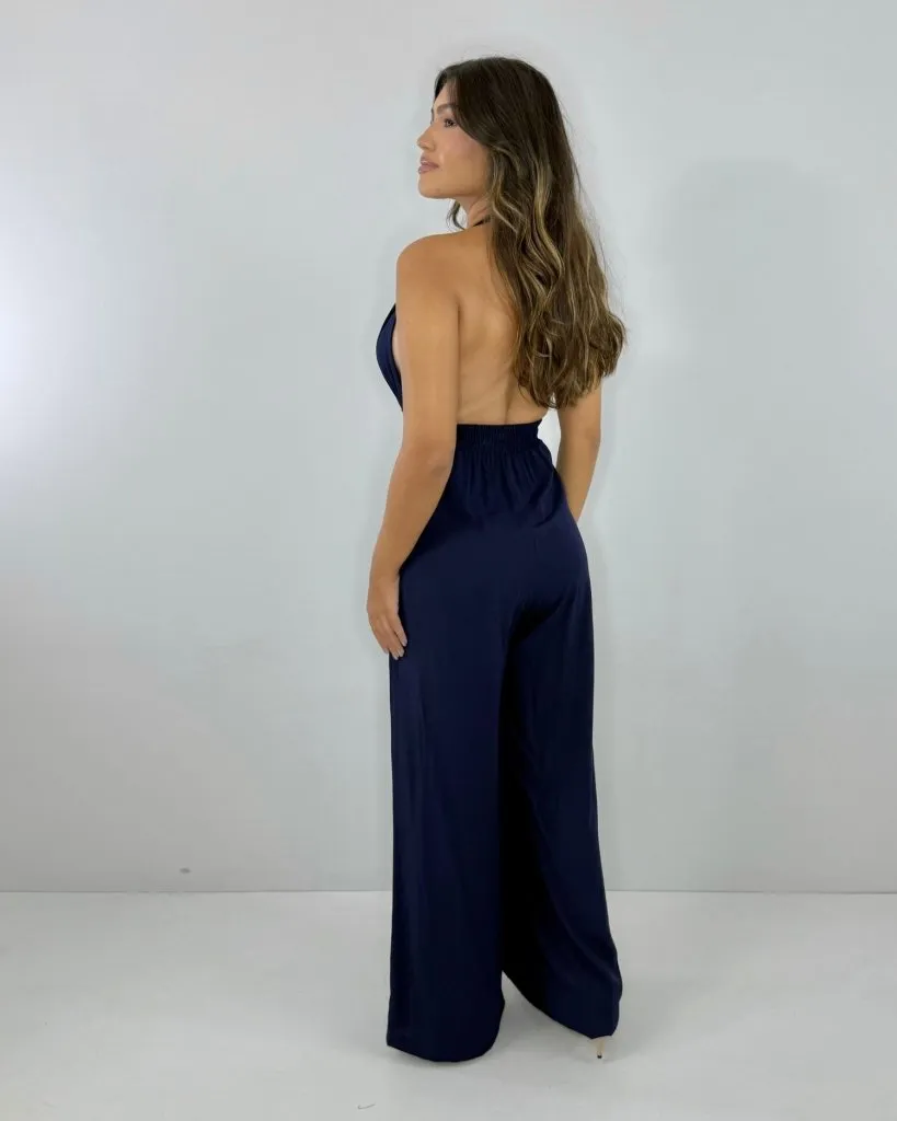 Macacão Carla - Azul Marinho