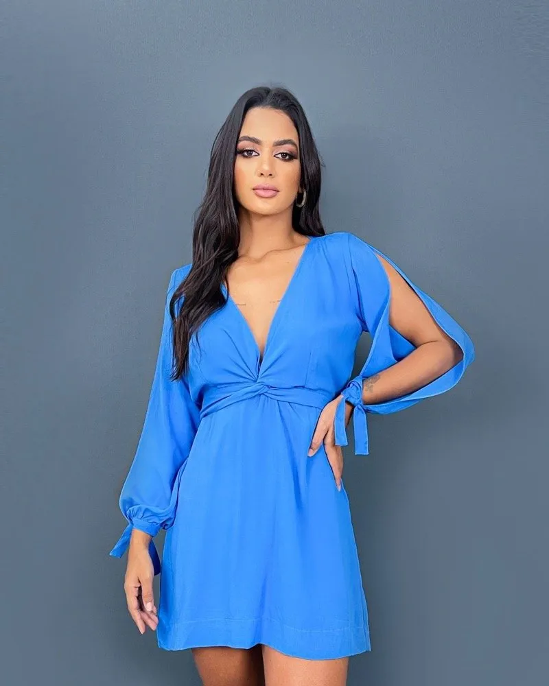 Vestido Marília - Azul