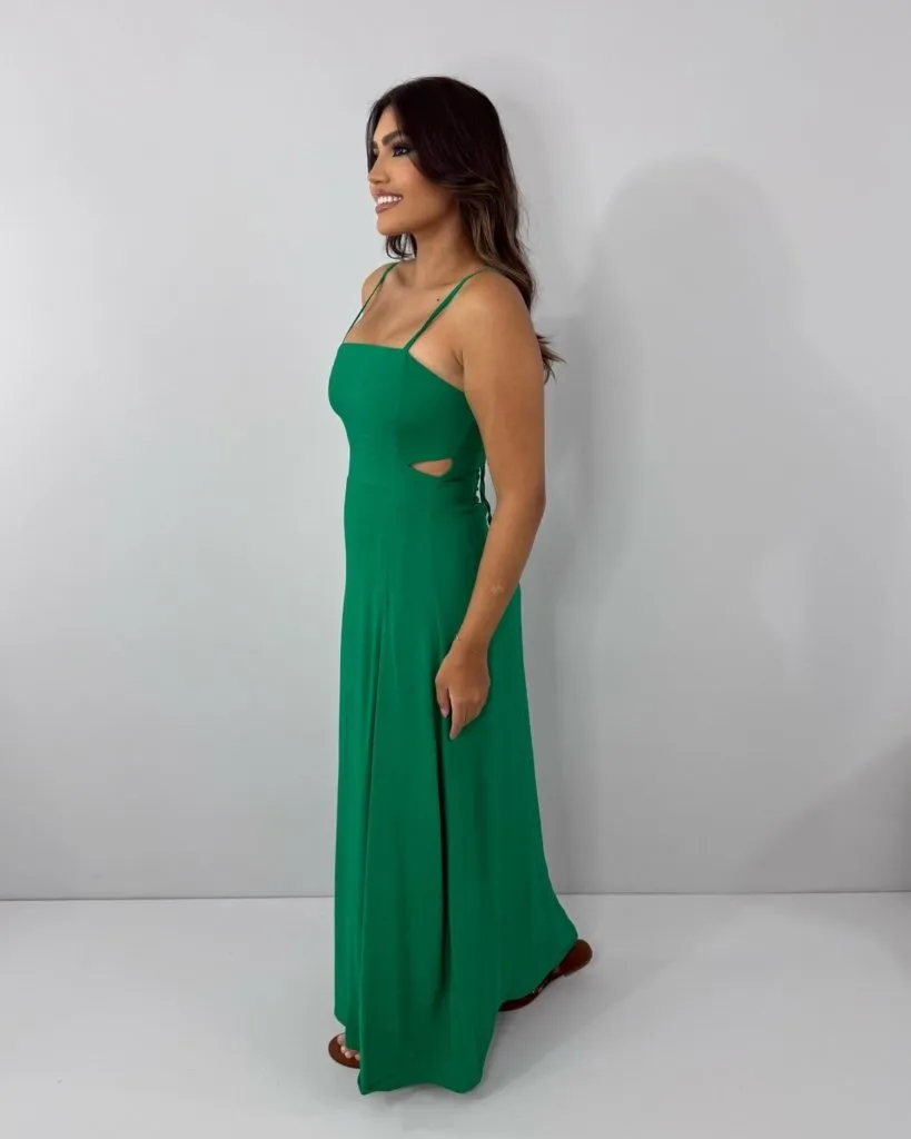 Vestido Babi - Verde Bandeira