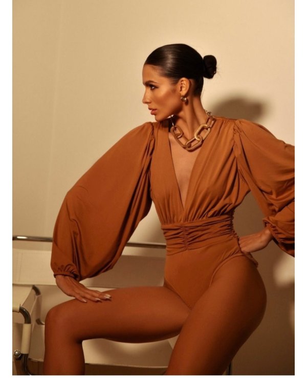 Body Heloísa -  Caramelo - Imagem 4