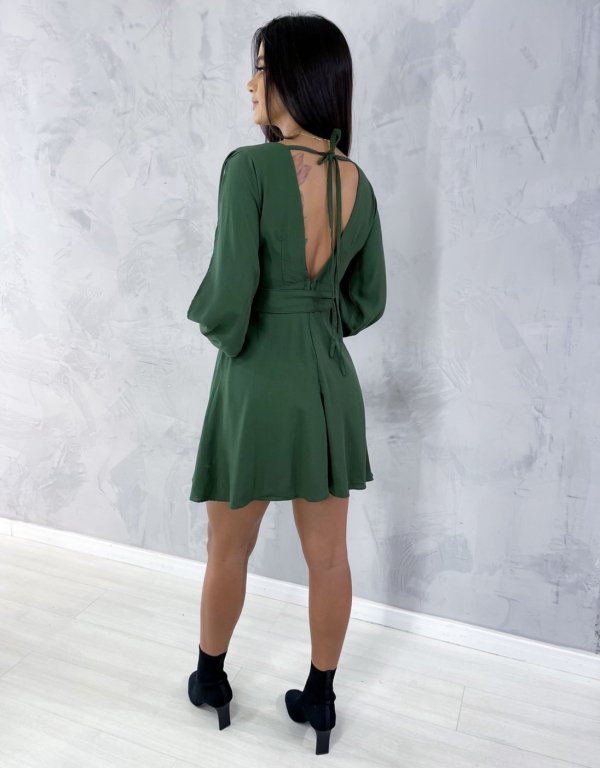 Vestido Priscila - Verde Militar - Imagem 2