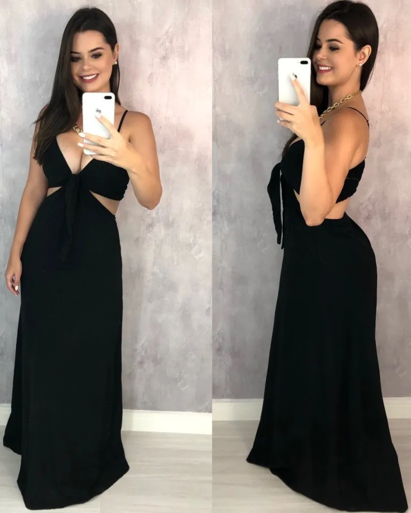 Vestido Natália - Preto