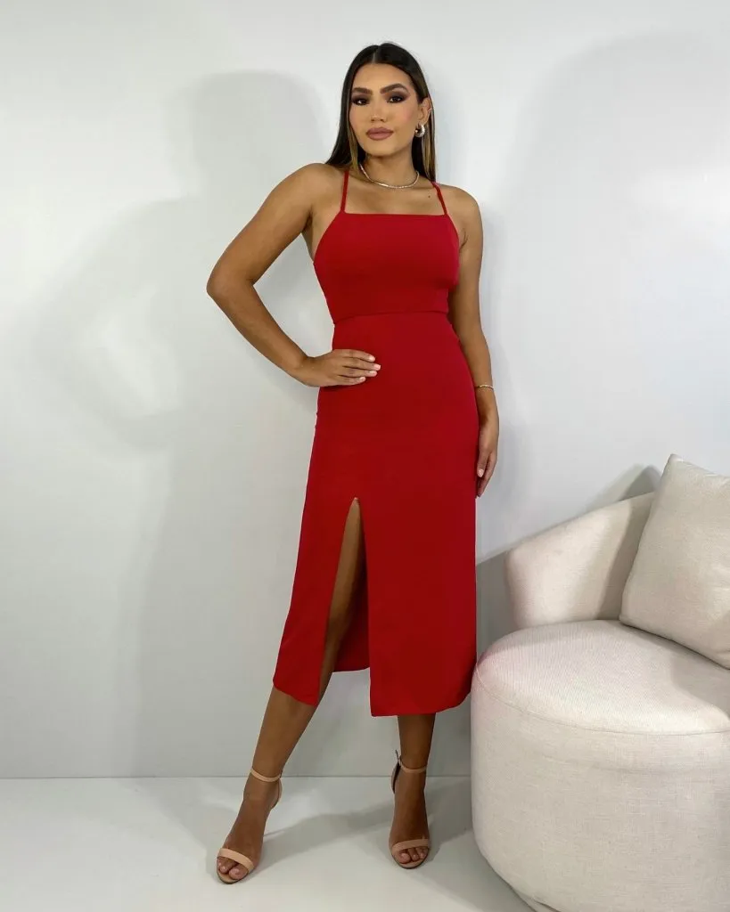 Vestido Edna - Vermelho, foto 3