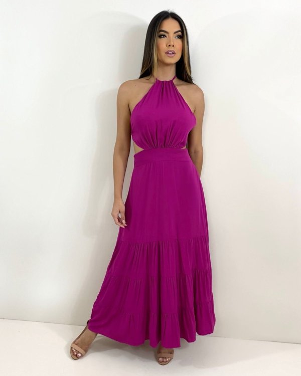 Vestido Estefane - Fúcsia