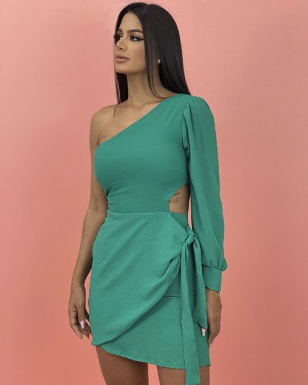 Vestido Amanda - Verde Bandeira - Imagem 2