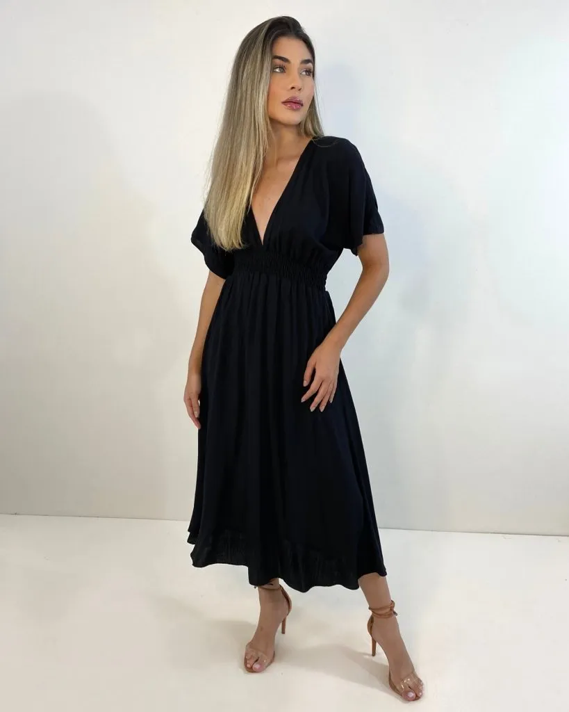 Vestido Marcela - Preto