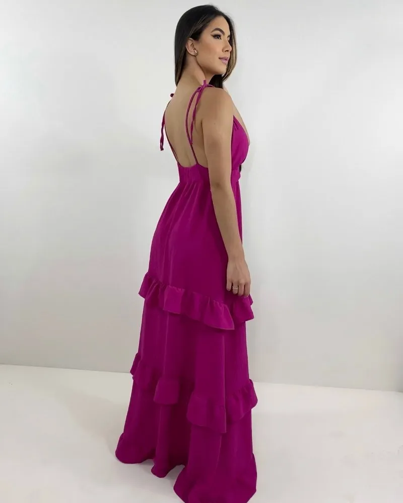 Vestido Elsa - Fúcsia