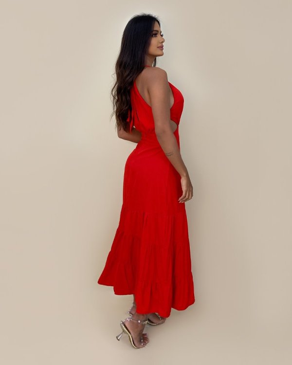 Vestido Estefane - Vermelho - Imagem 7