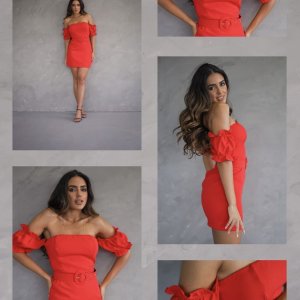 Vestido Mariane Ombro a Ombro - Vermelho - Image 2