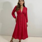 Vestido Clara - Vermelho