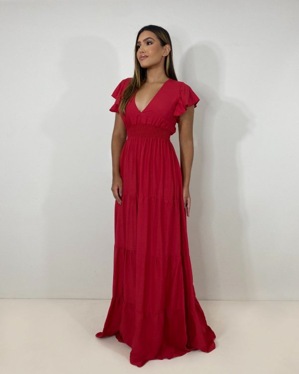 Vestido Laís Longo - Vermelho - Imagem 4