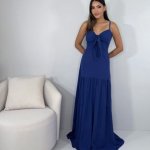 Vestido Camila - Azul Marinho
