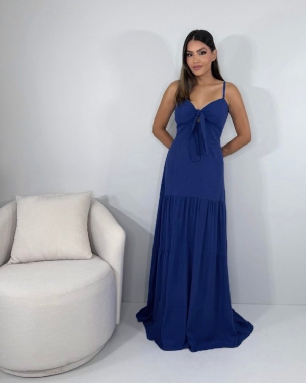 Vestido Camila - Azul Marinho