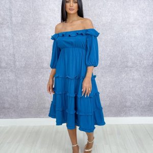 Vestido Angélica - Azul Petróleo - Image 2