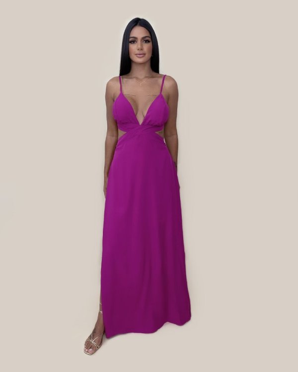 Vestido Flávia - Fúcsia