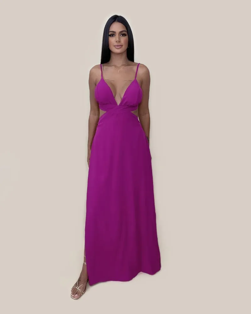 Vestido Flávia - Fúcsia