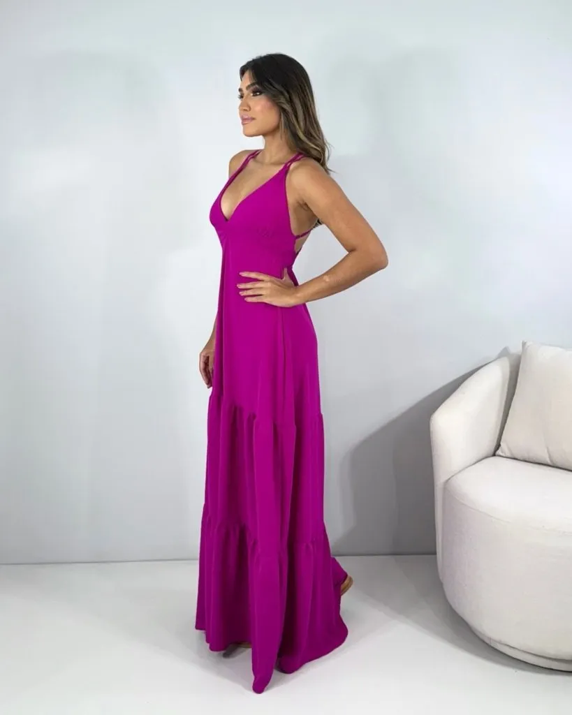 Vestido Noely - Fúcsia