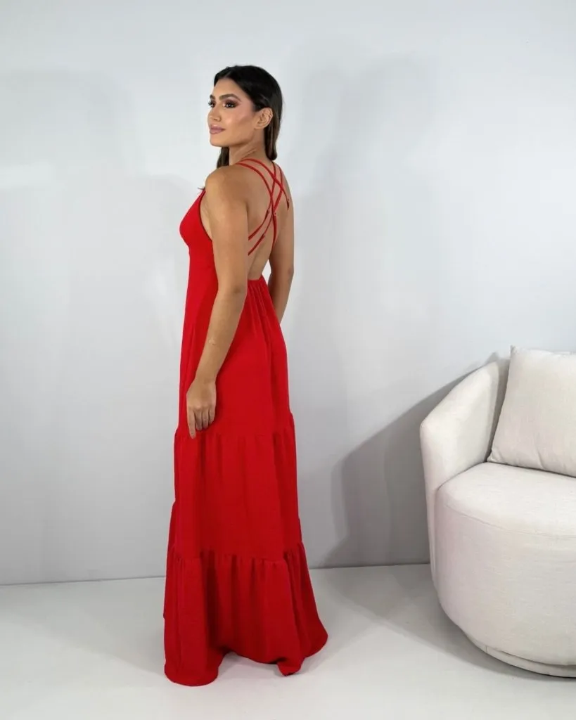 Vestido Noely - Vermelho, foto 4
