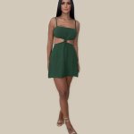 Vestido Cleo - Verde Militar