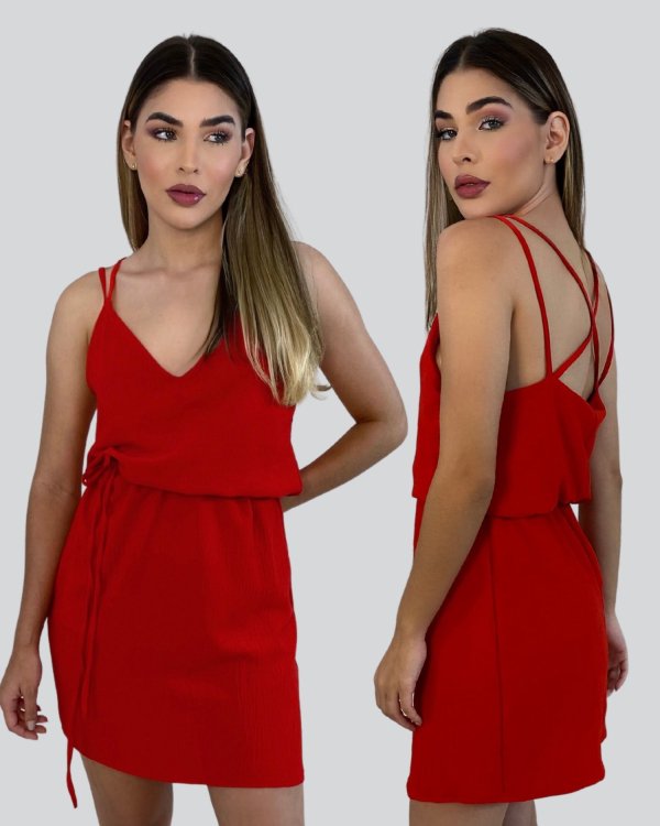 Vestido Isis - Vermelho - Imagem 3
