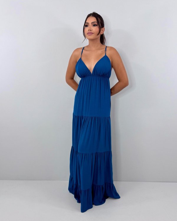 Vestido Sophia - Azul Petróleo - Imagem 4