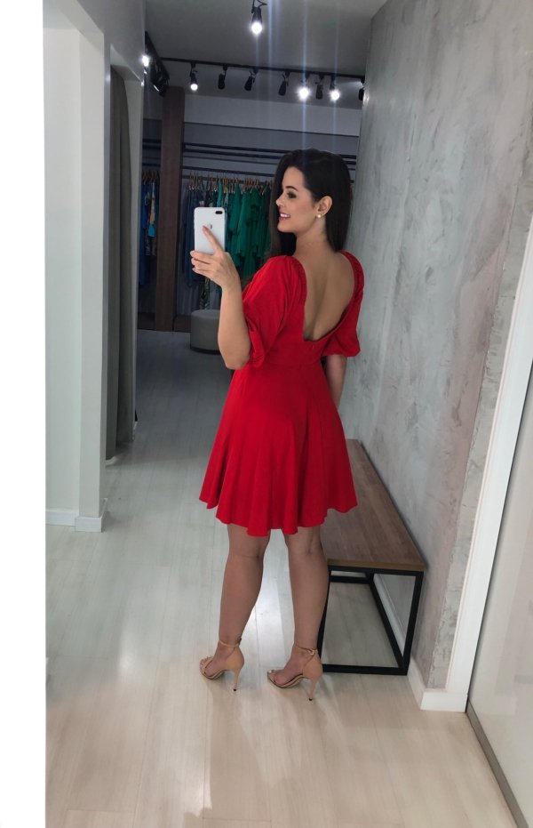 Vestido Anne - Vermelho - Imagem 3