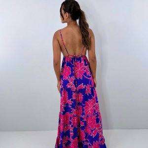 Vestido Sophia - Floral Fundo Azul - Image 5